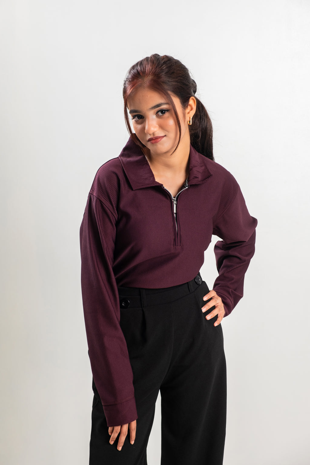 Midnight Maroon - Kint Sweatshirt - ELANOR